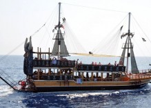 Manavgat Fluss Piratenschiff Bootsfahrt