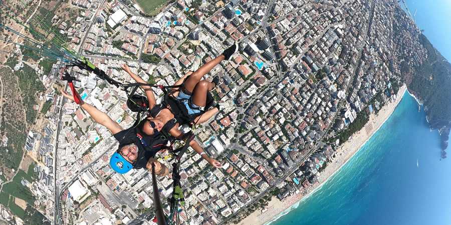 Gleitschirmfliegen und Alanya Stadtrundfahrt
